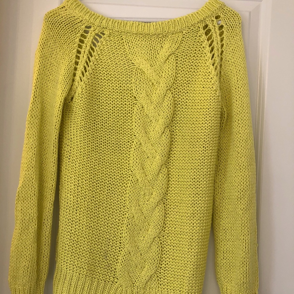 Zara knit v-back sweater
